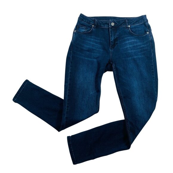 Denim Hunter Celina Zip Custom  dark blue denim Jeans size 31 - Picture 10 of 16